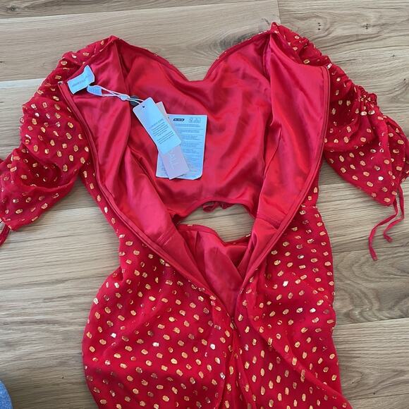 Alice McCall Red Silk “I feel it coming” Dress - Picture 16 of 16